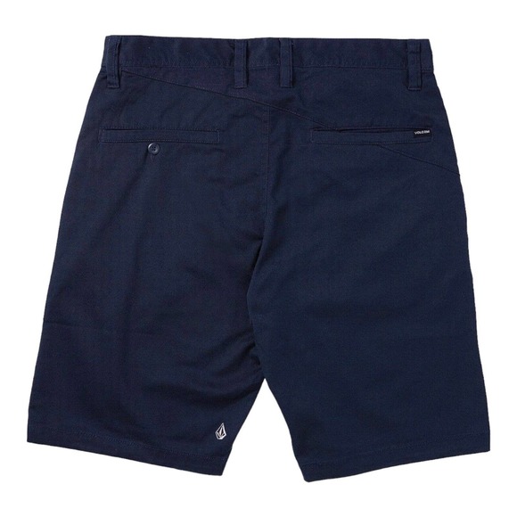 Volcom Men's Frickin Chino Shorts Size 28 Navy Blue Relaxed Fit Casual - Picture 2 of 4